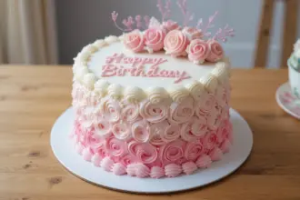 Feminine Birthday Cake