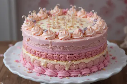 Macaroon Birthday Cake