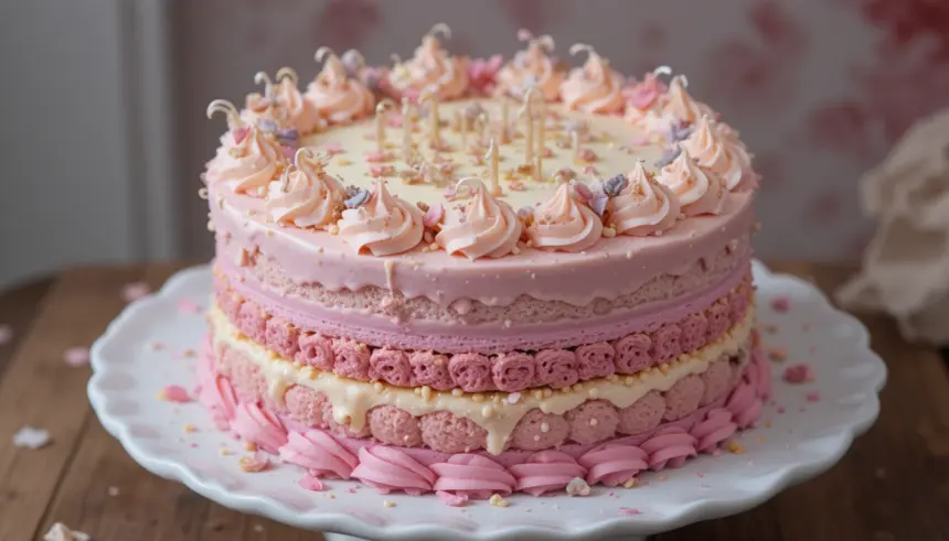 Macaroon Birthday Cake