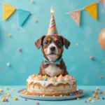 Birthday Cake Dog Theme