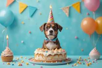 Birthday Cake Dog Theme