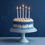 Birthday Cake Navy Blue