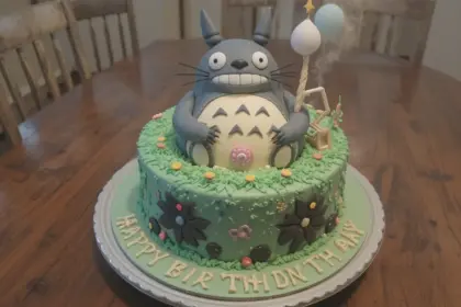 Totoro Birthday Cake