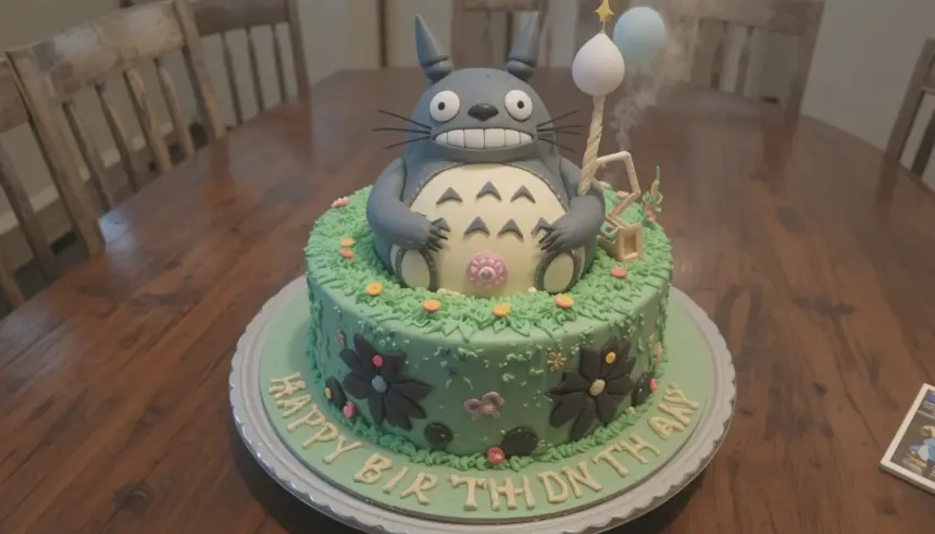 Totoro Birthday Cake