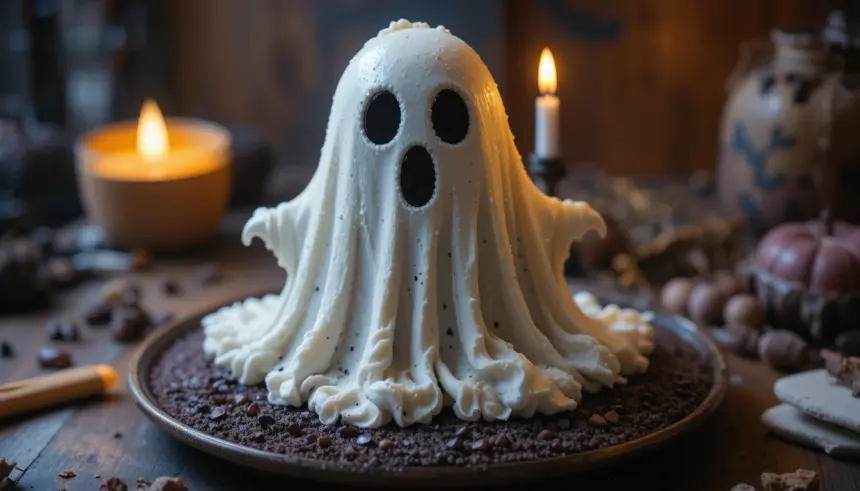 Ghost Birthday Cake