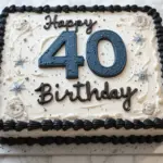 Mens 40th Birthday Cake
