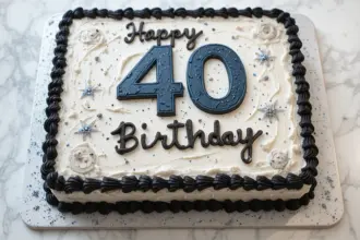 Mens 40th Birthday Cake