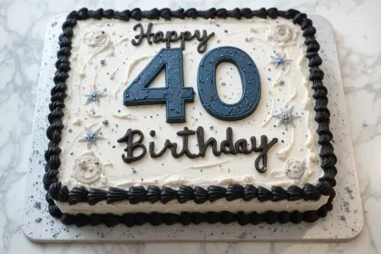 Mens 40th Birthday Cake