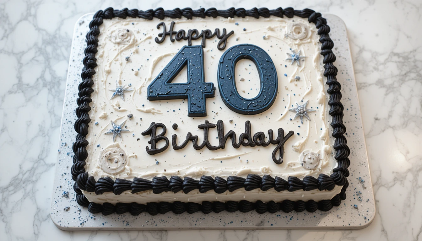 Mens 40th Birthday Cake