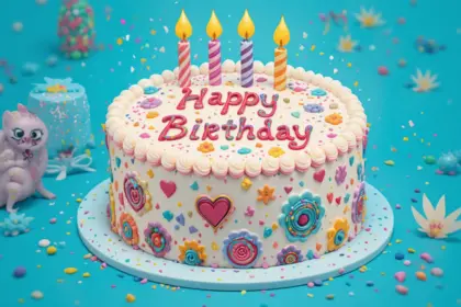 Doodle Cake Birthday