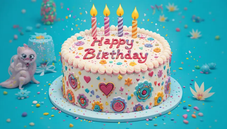 Doodle Cake Birthday