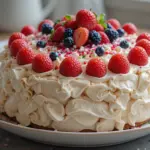 Pavlova Birthday Cake
