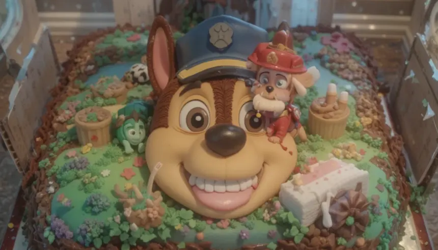 Chase Birthday Cake Paw Patrol