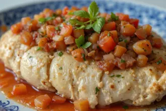 Baked Chicken Breast With Bruschetta