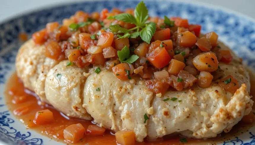 Baked Chicken Breast With Bruschetta