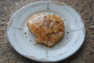 Cooked Chicken Breast On Plate
