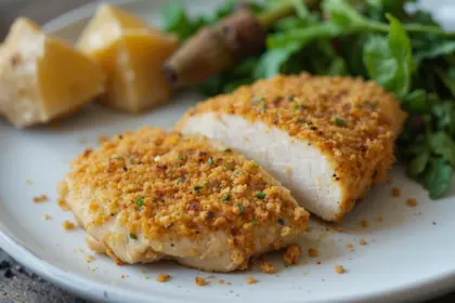 Crusted Lemon Pepper Chicken Breast