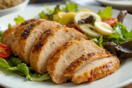 Sliced Chicken Breast With Salad