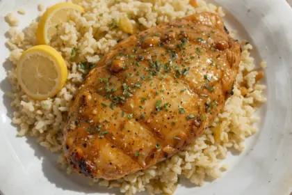 Chicken Breast With Lemon Rice