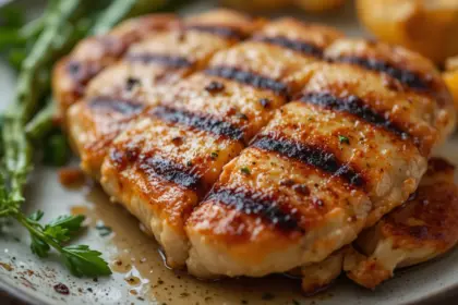 Grilled Chicken Breast Close-Up