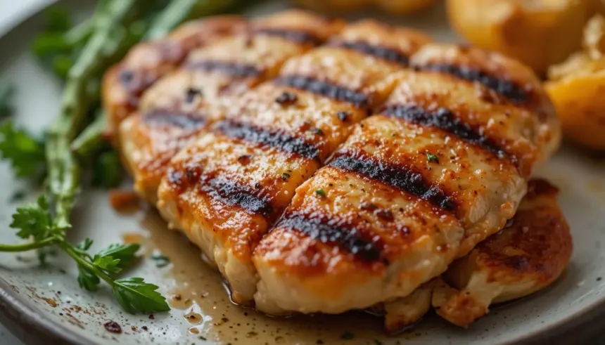 Grilled Chicken Breast Close-Up