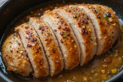 Sliced Boiled Chicken Breast