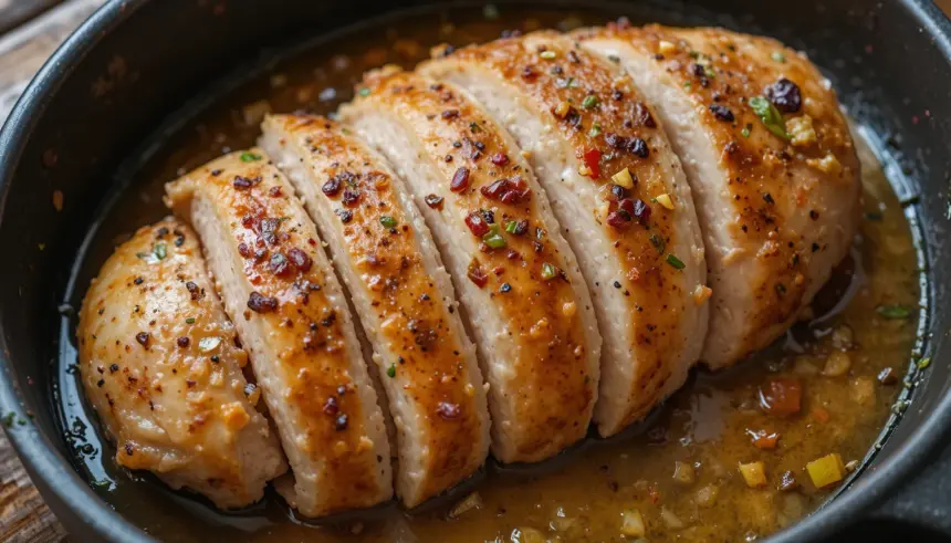 Sliced Boiled Chicken Breast