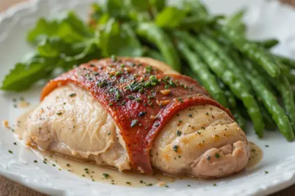 Prosciutto Wrapped Chicken Breast With Sage