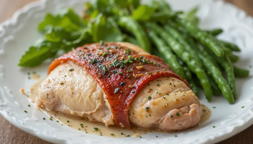 Prosciutto Wrapped Chicken Breast With Sage