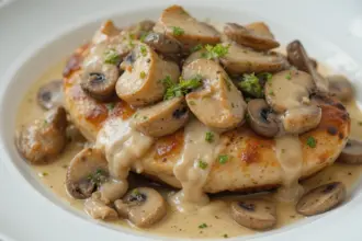 Chicken Breast With Mushrooms And Cream Recipe