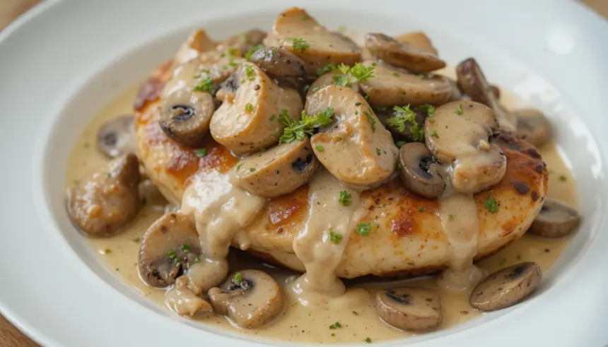 Chicken Breast With Mushrooms And Cream Recipe
