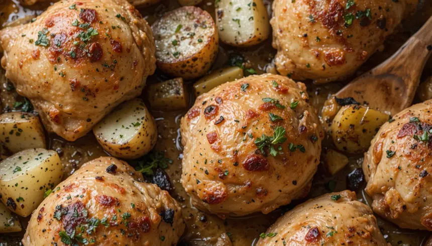 Boneless Skinless Chicken Thigh Recipes Baked With Potatoes