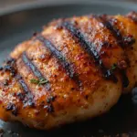 Grilled Chicken Thigh Close-Up