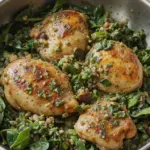 Chicken Thigh Skillet With Spinach