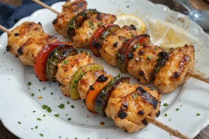 Grilled Chicken Thigh Kabobs