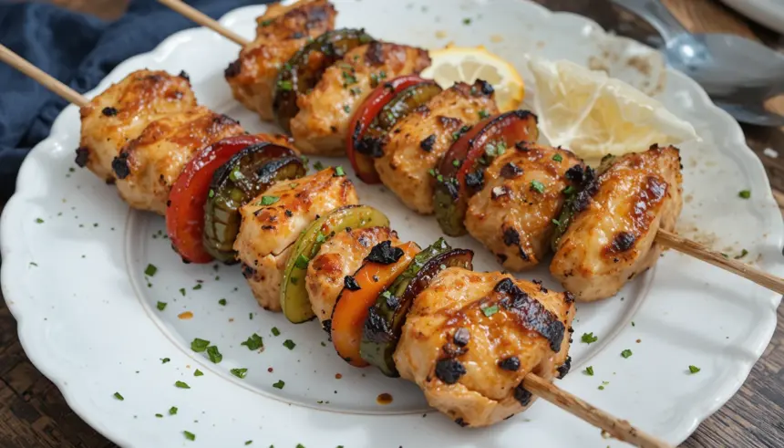 Grilled Chicken Thigh Kabobs
