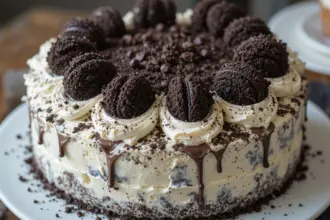 Oreo Ice Cream Cake With Pound Cake