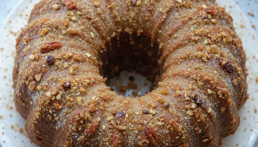 Brown Sugar Pound Cake With Nuts