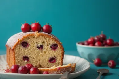 Cranberry Pound Cake With Fresh Cranberries