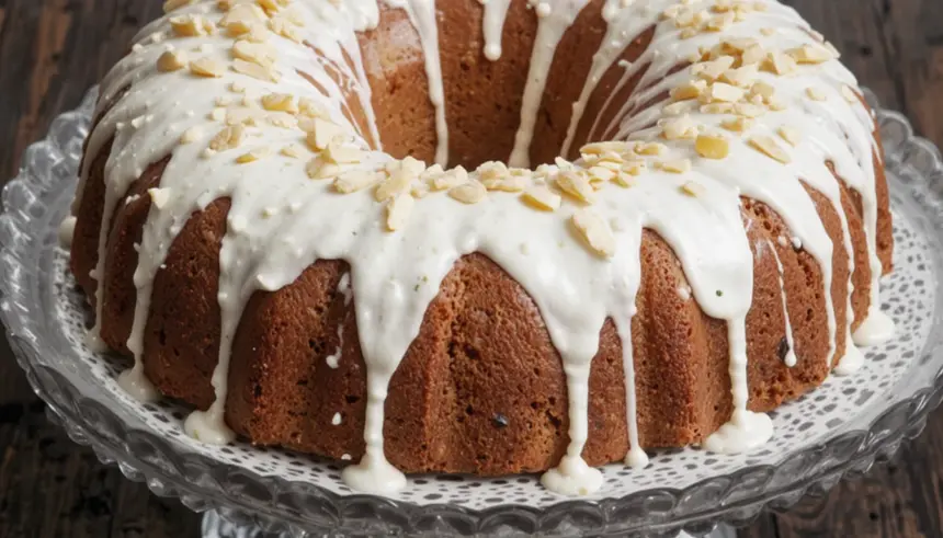 Cherry Almond Pound Cake With Sour Cream