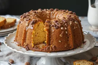 Buttermilk Pound Cake With Pecans