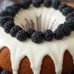 Blackberry Pound Cake With Cream Cheese Frosting