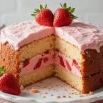 Strawberry Cream Cake With Pound Cake