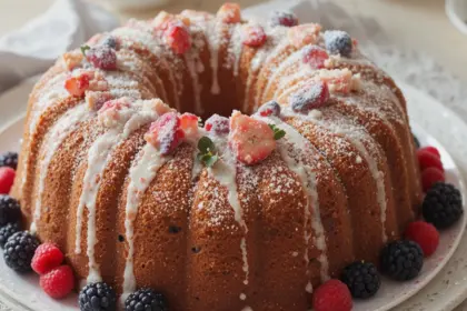 Vanilla Pound Cake With Berries