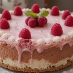 Raspberry Cheesecake With Pound Cake Crust