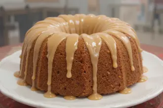 Apple Butter Pound Cake With Caramel Frosting