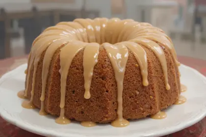 Apple Butter Pound Cake With Caramel Frosting