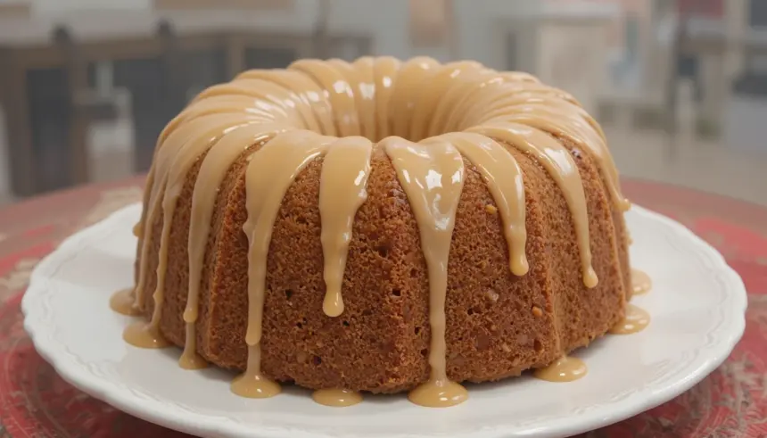 Apple Butter Pound Cake With Caramel Frosting