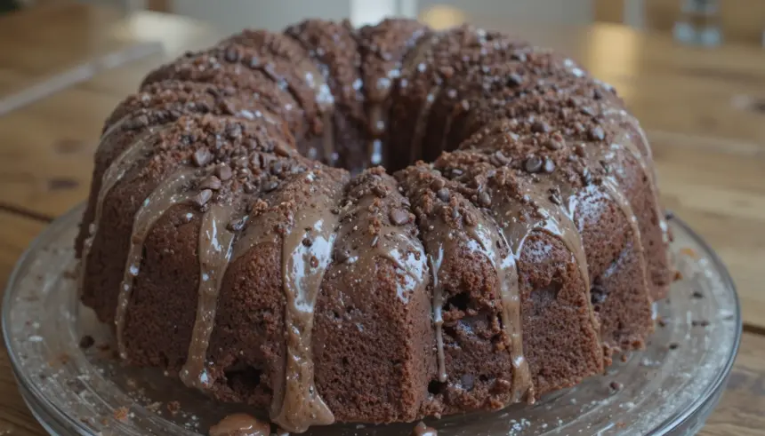 Chocolate Pound Cake With Chocolate Chips