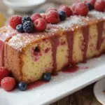 Lemon Pound Cake With Berries